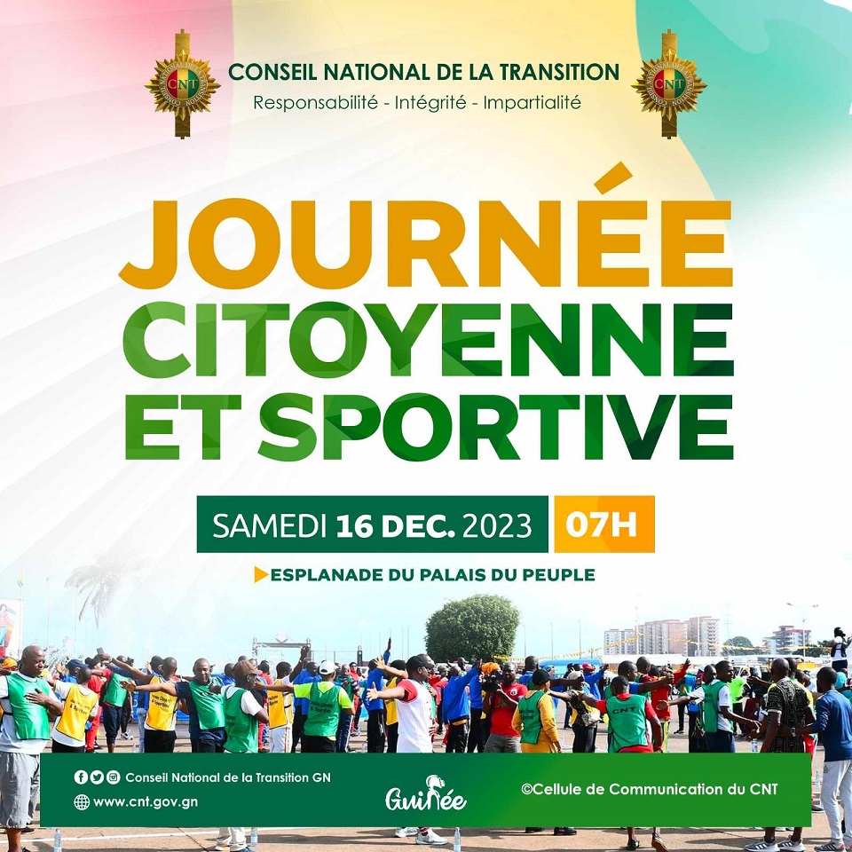 Le CNT organise ce samedi 16 décembre 2023 la journée citoyenne et sportive